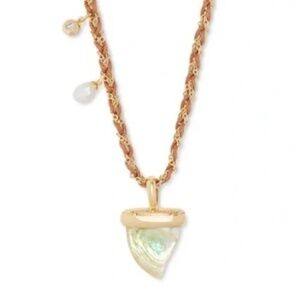 Kendra Scott Oleana Gold Long Pendant Necklace